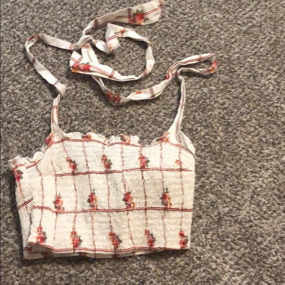 Floral crop top/tube top